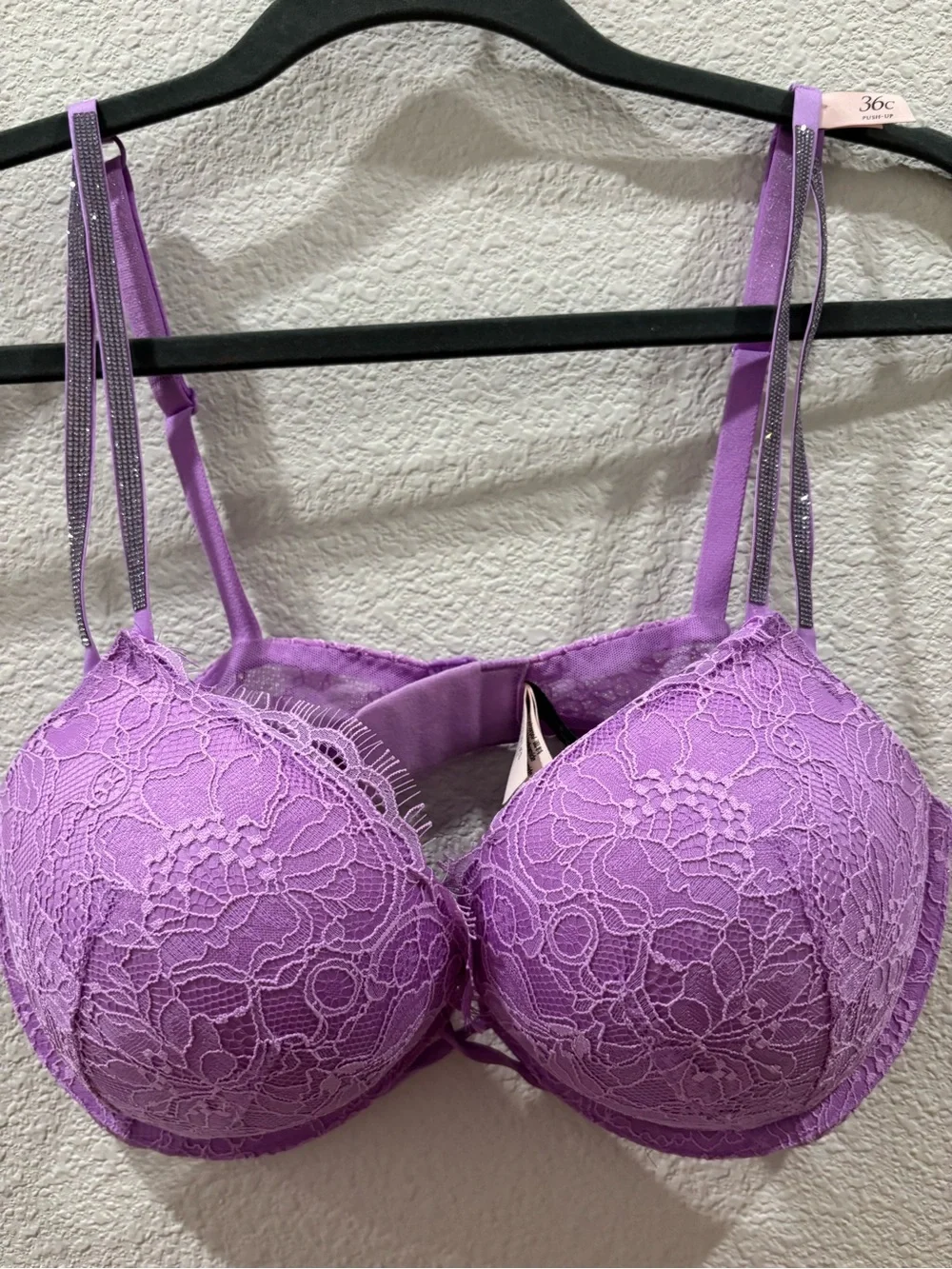Victoria's Secret Lavender Lace Push-Up Bra